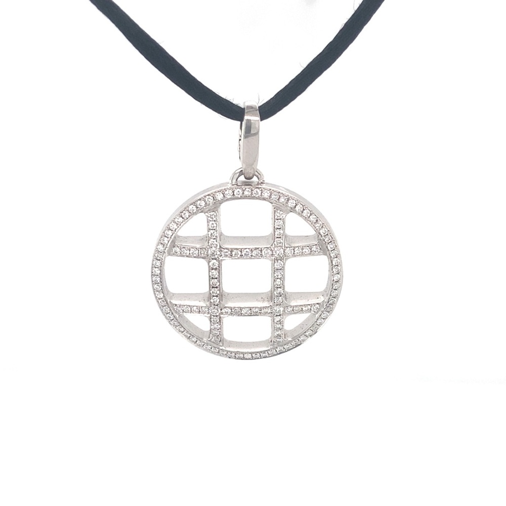 Cartier Diamond Pasha Pendant Necklace with Cord Chain